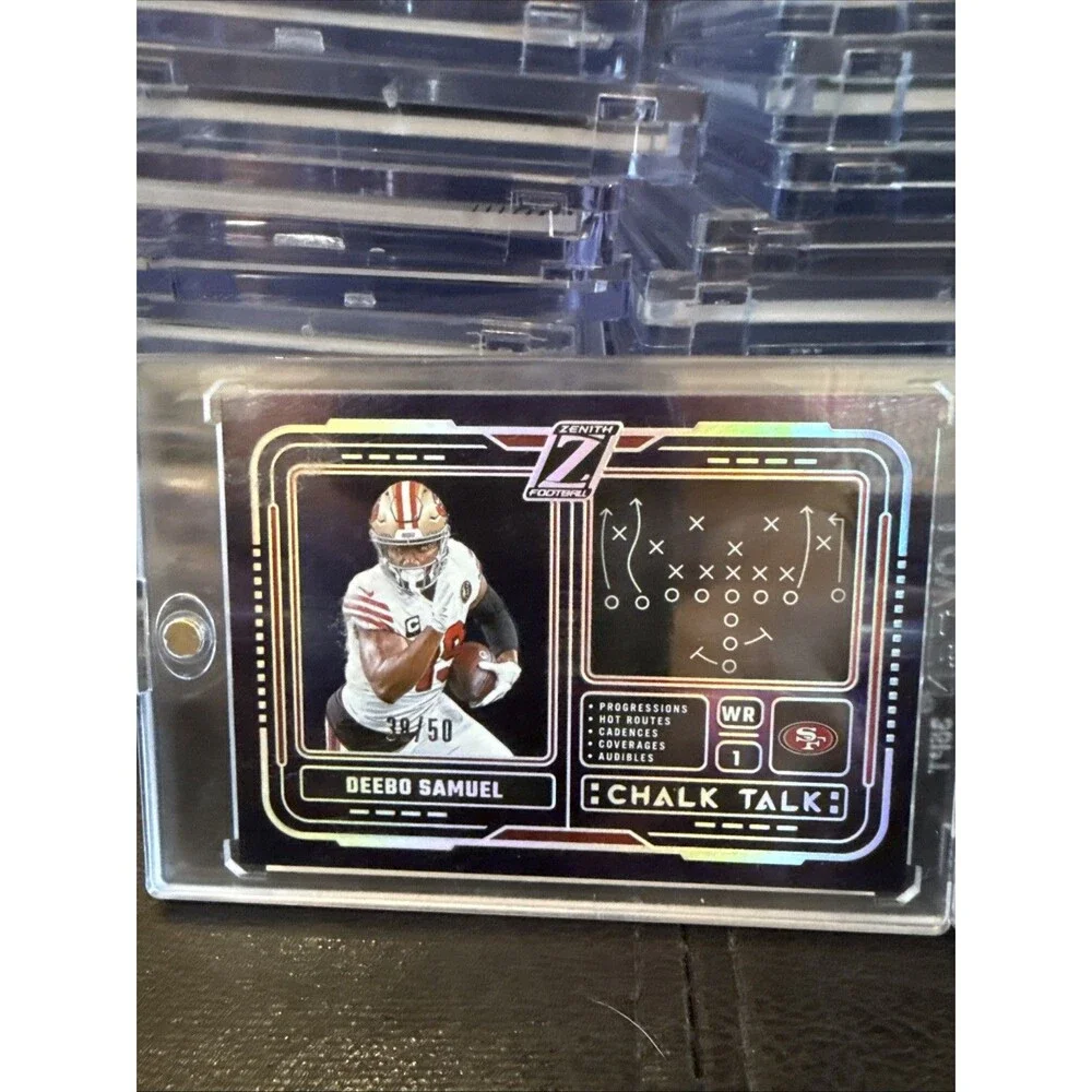 2024 Panini Zenith Chalk Talk Blue /50 Deebo Samuel #22 16wc🔥